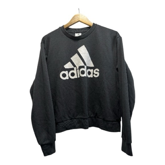 Adidas Logo Black Long Sleeve Sweatshirt - Picture 6 of 8